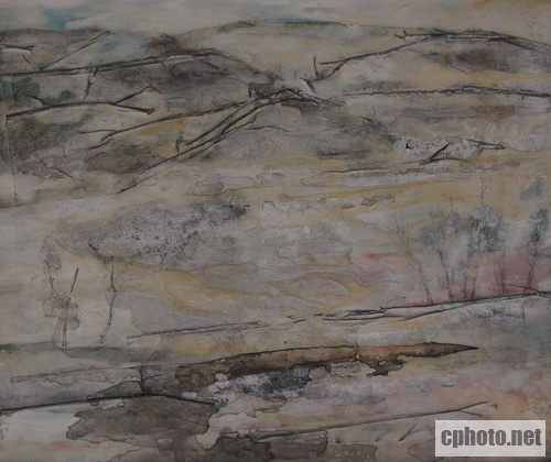《雪融》50x60cm 油彩丹培拉 夏理斌 2009年_调整大小.jpg