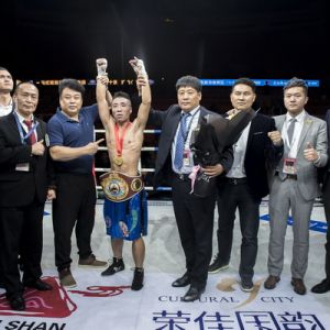 首届粤港澳大湾区·WBO国际拳王争霸赛在深圳举行