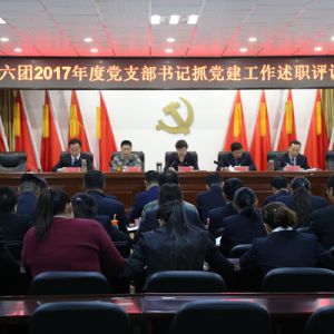 四十六团召开基层党支部书记述职评议大会