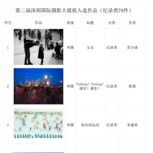 “城市·體溫”－2018第二屆深圳國際攝影大展