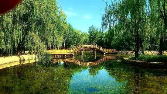 《碧水桥影》李佳