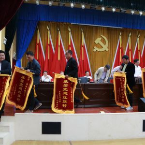 河南淮滨：前楼社区夺得全县“五面红旗”中的两面（组图）