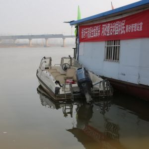 河南淮滨：淮河上的“巡河人”（组图）