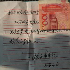 河南淮滨：82岁老党员主动补交党费并说明原因（图）