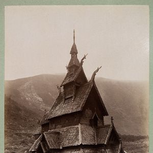 1849——克努德努森-萊達(dá)爾木板教堂-蛋白擴(kuò)印