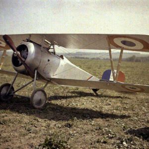 1904年——第一次世界大戰的尼厄波特雙翼戰斗機的彩色照片