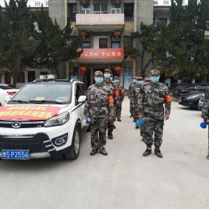 河南淮滨民兵顺河一线战“疫” 忙（组图）