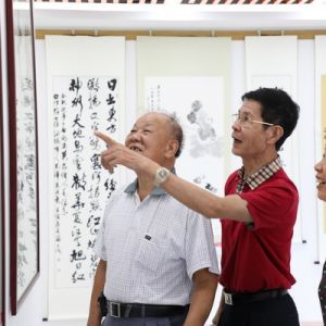 書(shū)畫(huà)獻(xiàn)禮迎“七一” 新安街道機(jī)關(guān)退休干部黨總支舉辦老干部書(shū)畫(huà)攝影作品展