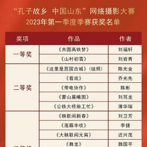 建行杯第十四届“孔子故乡 中国山东”网络摄影大赛一、二季度季赛评选揭晓