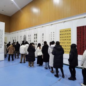汶上县南站街道组织参观“文化引领·法润中都”法治书画摄影作品展