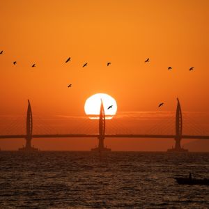 港珠澳大橋晨曦
