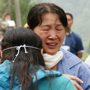四川汶川大地震：災民