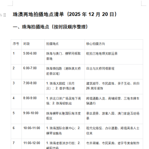“琴澳同影?共慶回歸 26 周年” 拍攝活動召集通知