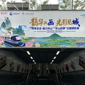 乘地铁品“鹊华”意蕴！“华山四季”主题摄影展亮相济南地铁4号线万象城站 ...